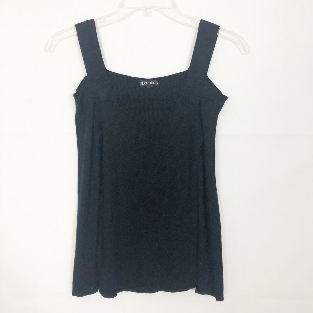 Express Cold Shoulder Black Pullover Sweater Size S